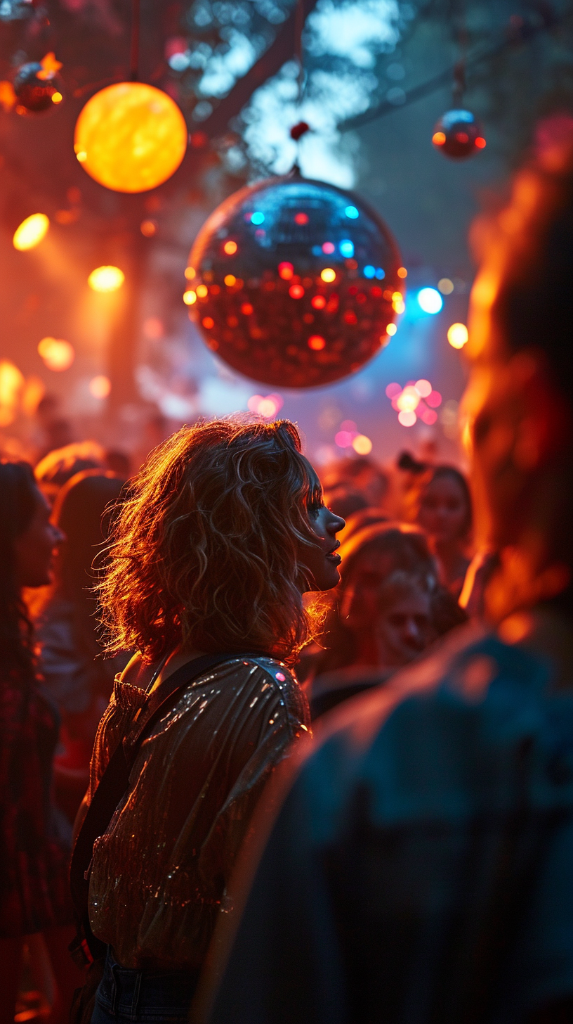 Close-up of Colossal Disco Ball