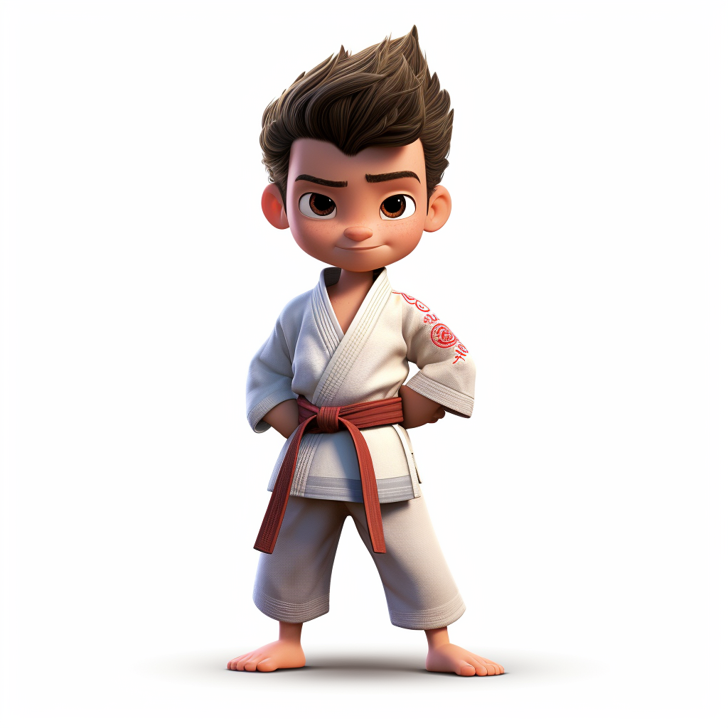 Smiling Brazilian Jiu-Jitsu Boy