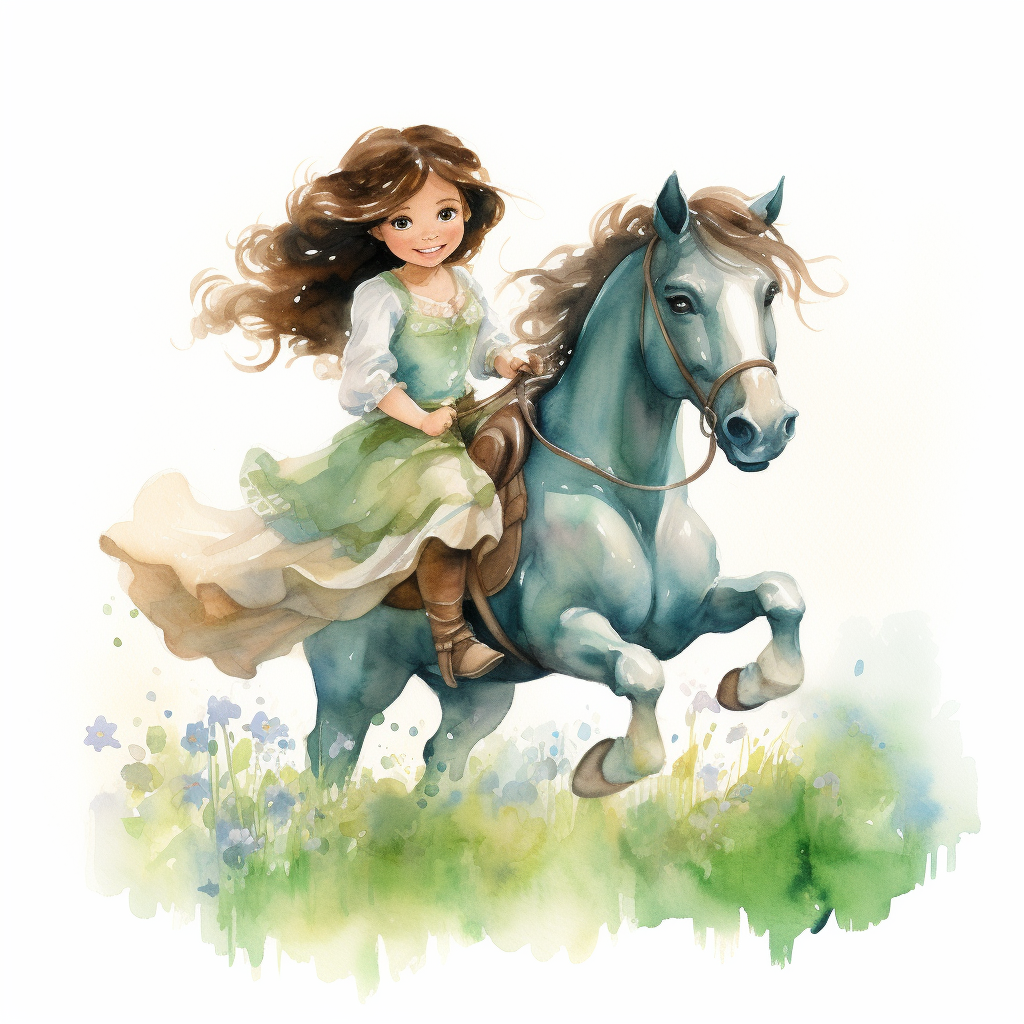 Disney toddler princess riding a horse