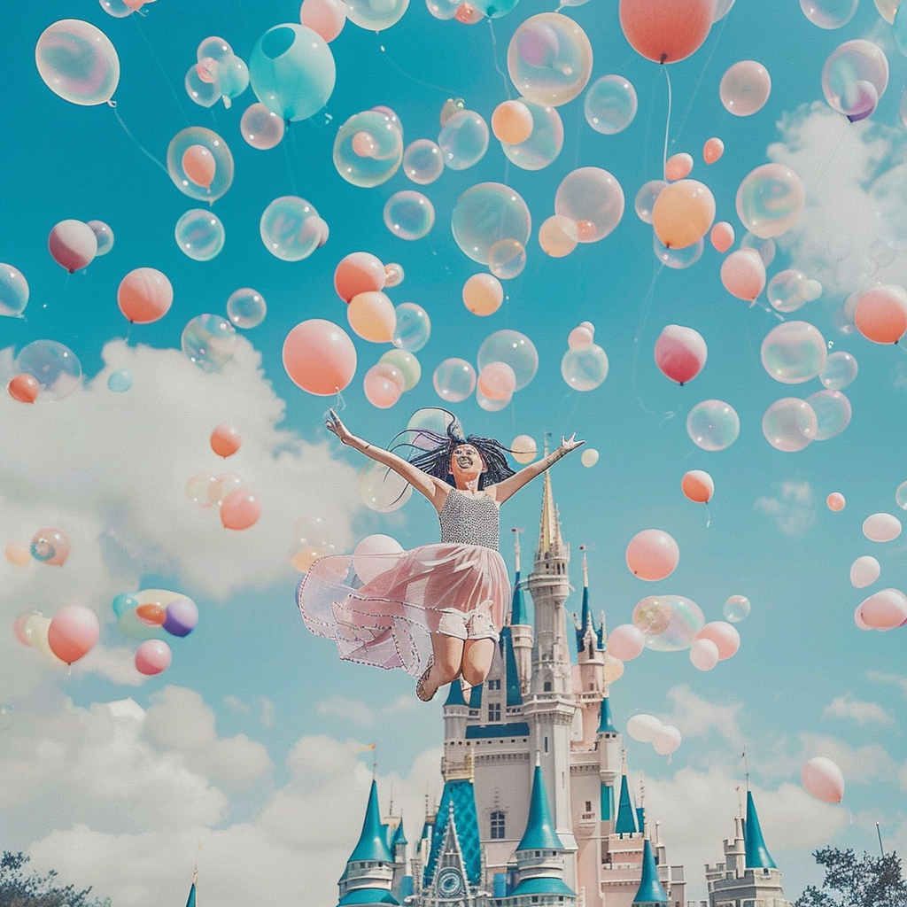 Disney Tourists Floating Air Magic