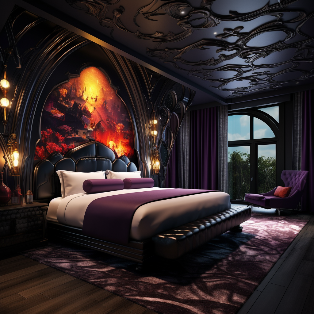 Disney Villains Themed Hotel Bedroom