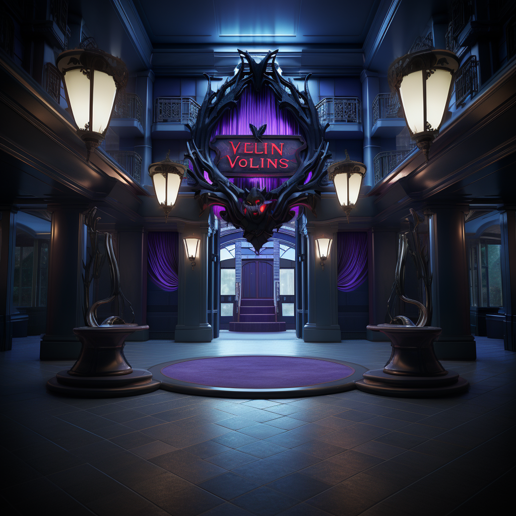 Disney villains hotel entrance