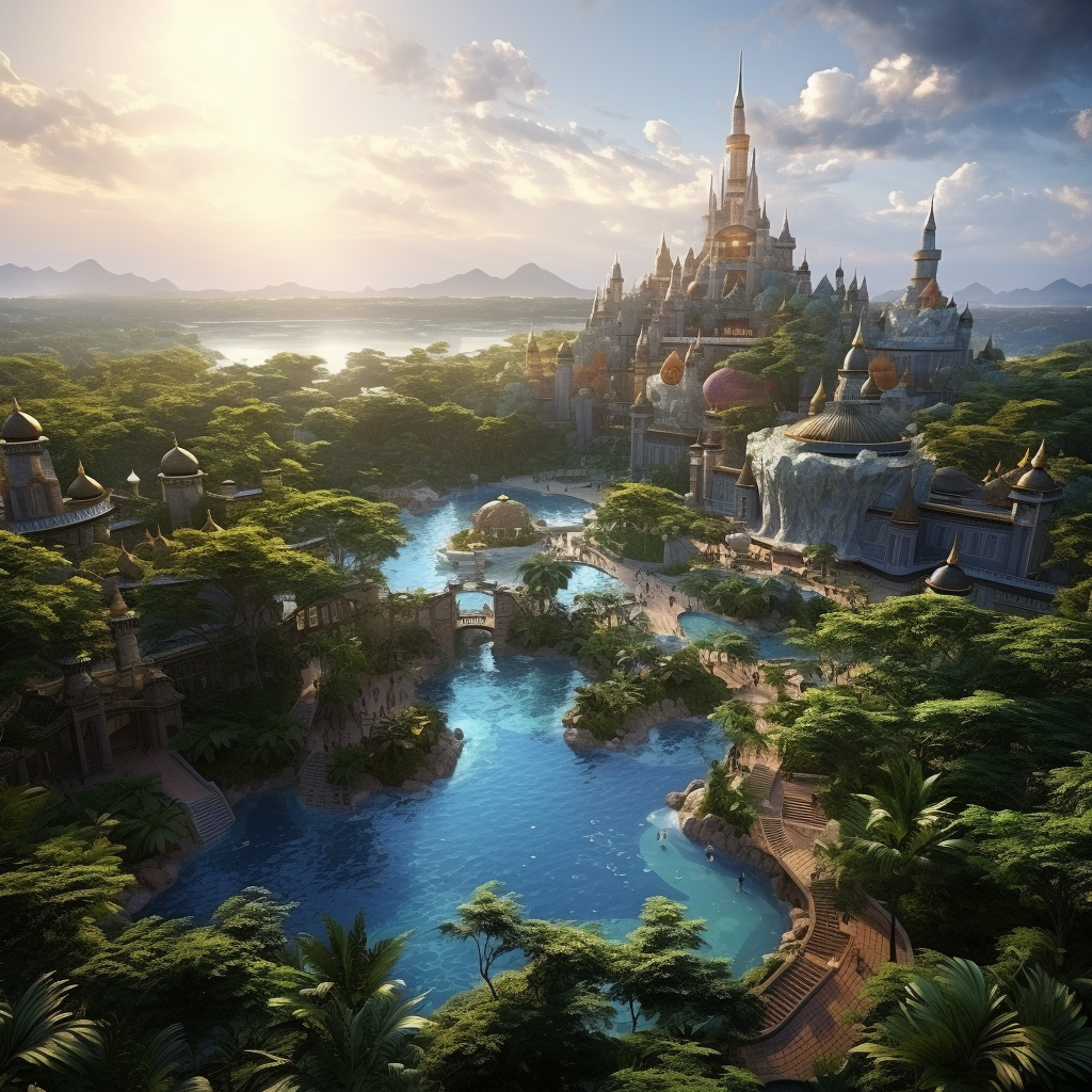 Disney World Bali realistic picture