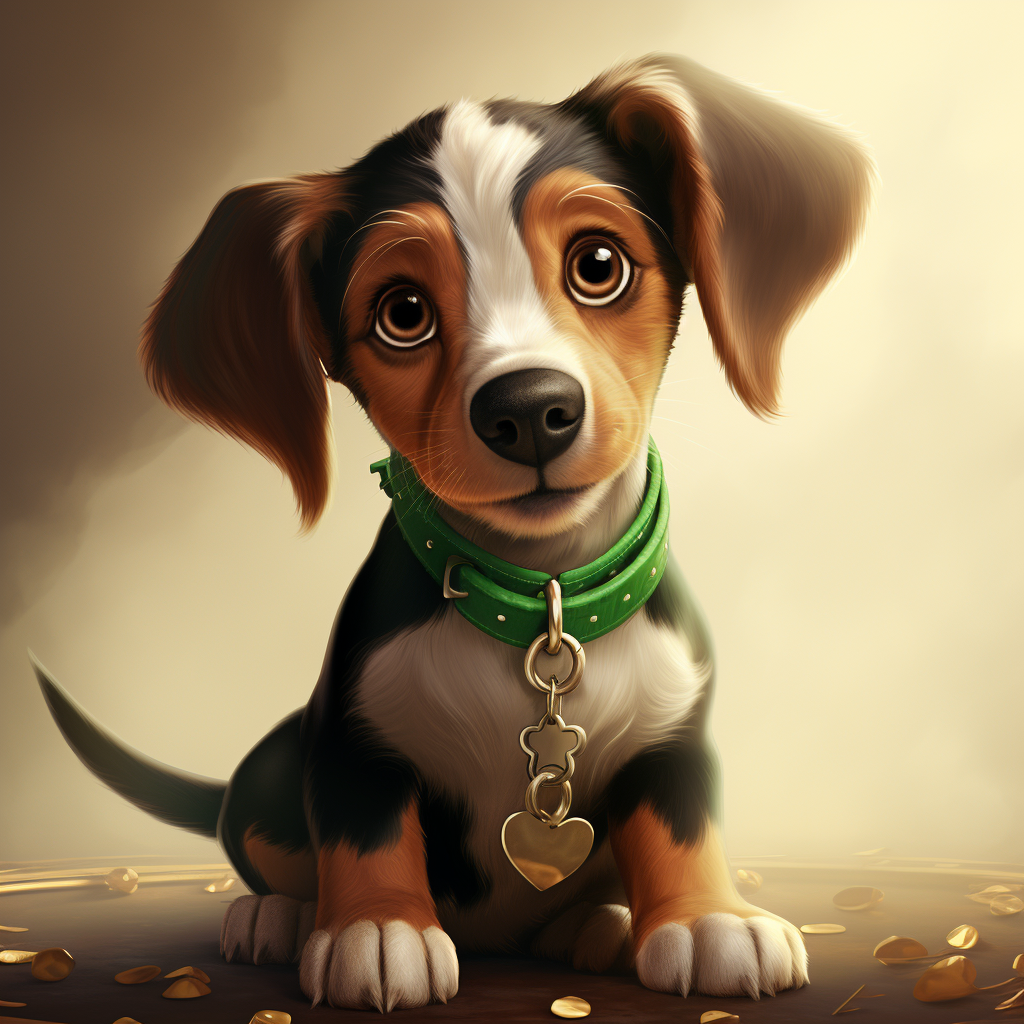 Disney dog Saint Patrick inspired clipart