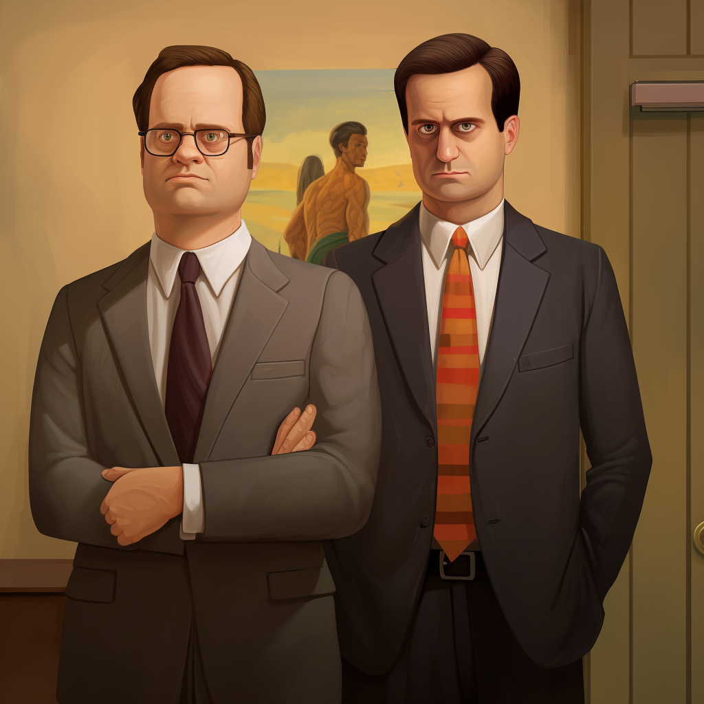 Disney Pixar Michael Scott and Dwight Schrute