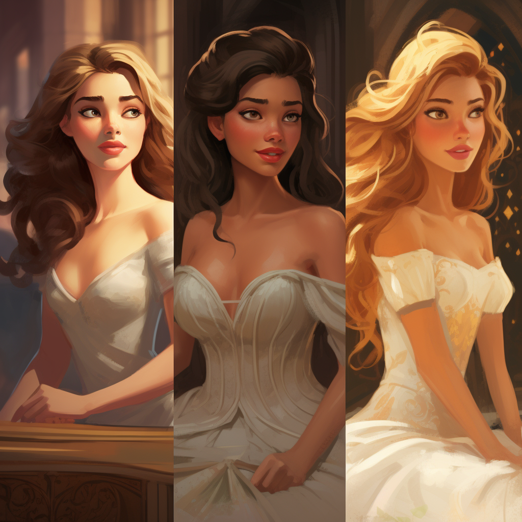 Beautiful Disney princess concept art