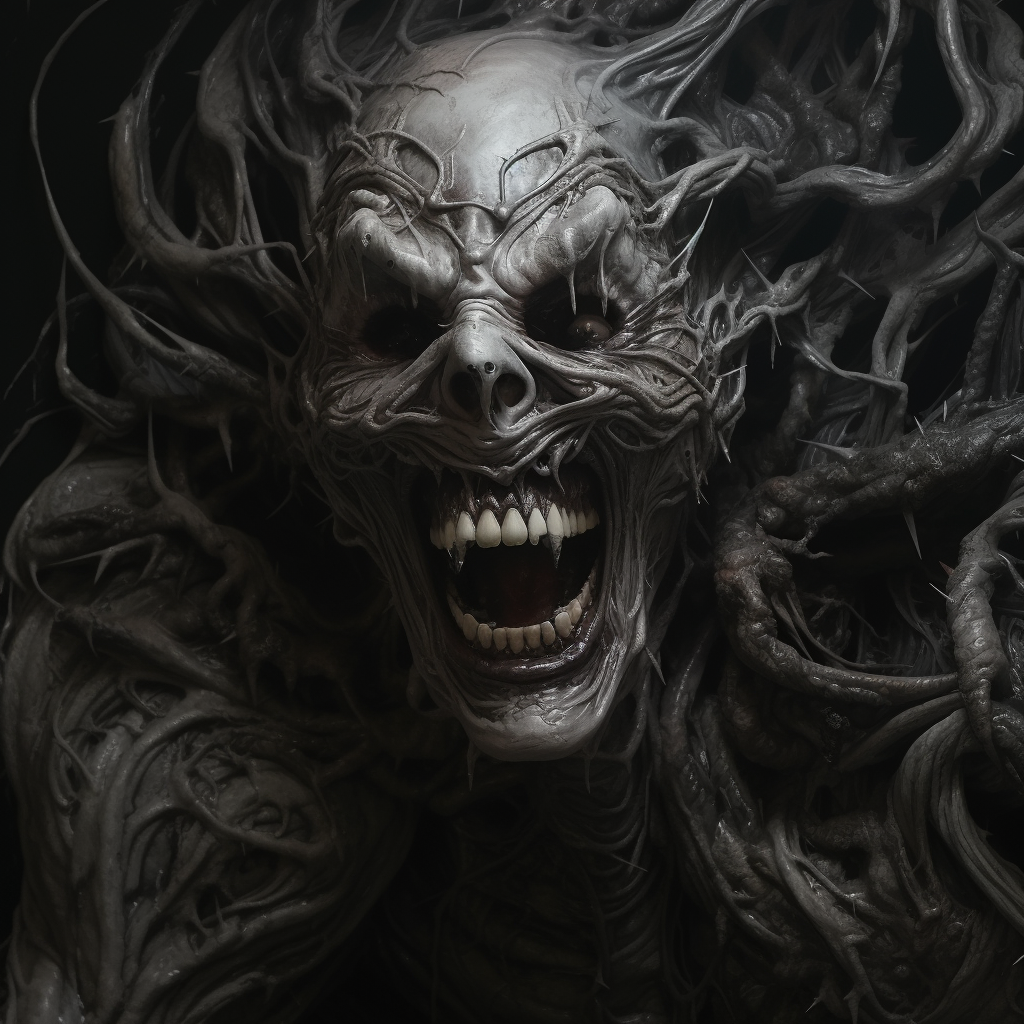 Distorted Laughter Dark Fantasy High Detail