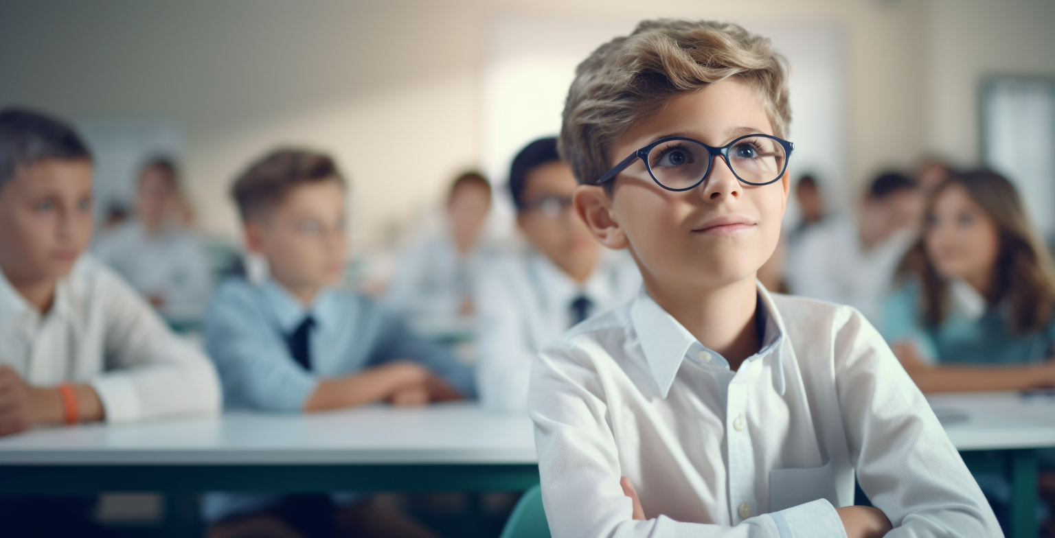 10-year-old boy not paying attention in classroom