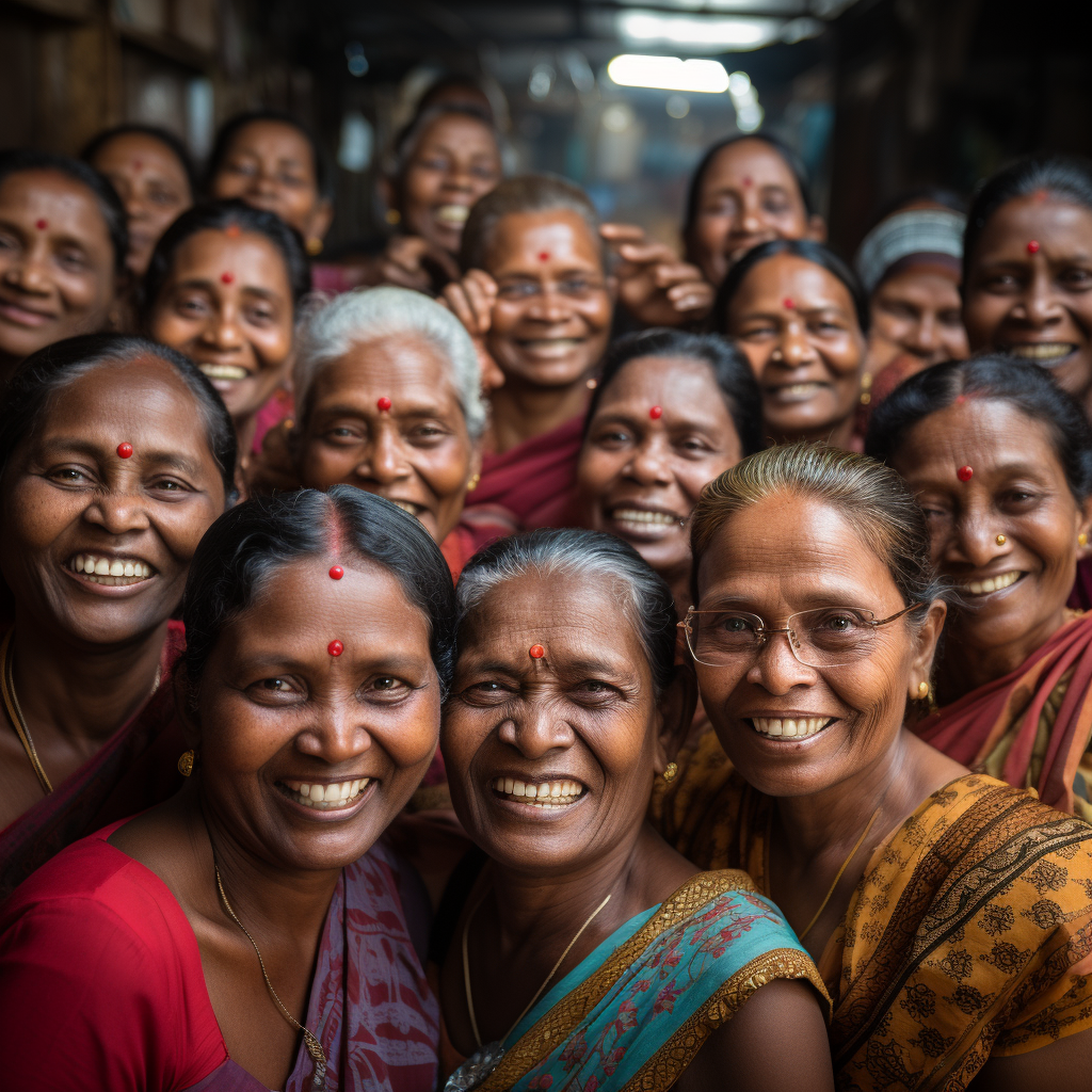 diverse tamil nadu women smiling faces