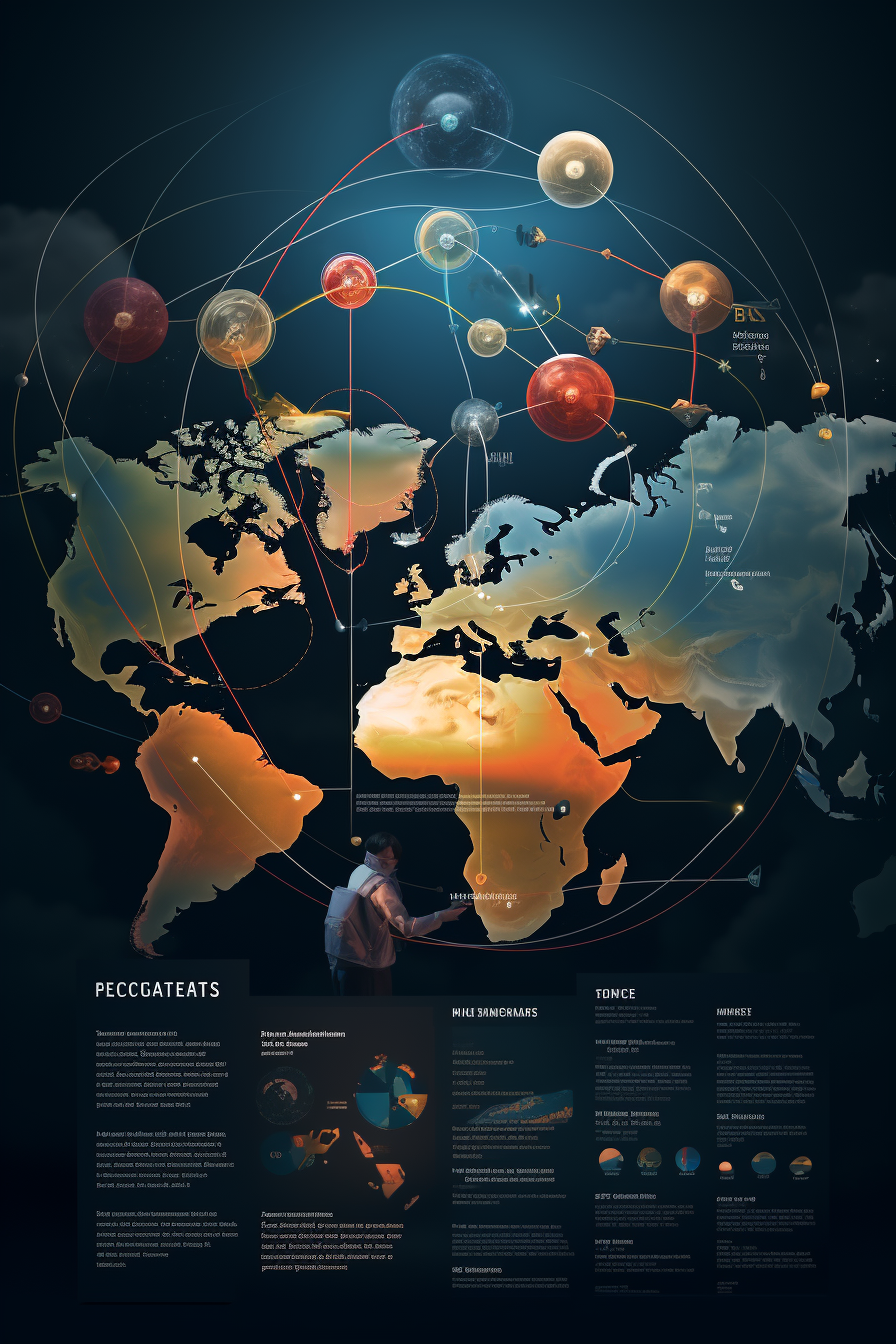 Illustration showcasing diverse European conference maps