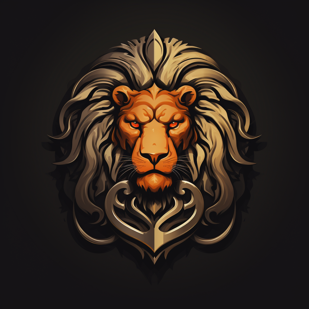 Divided Lion Logo Design