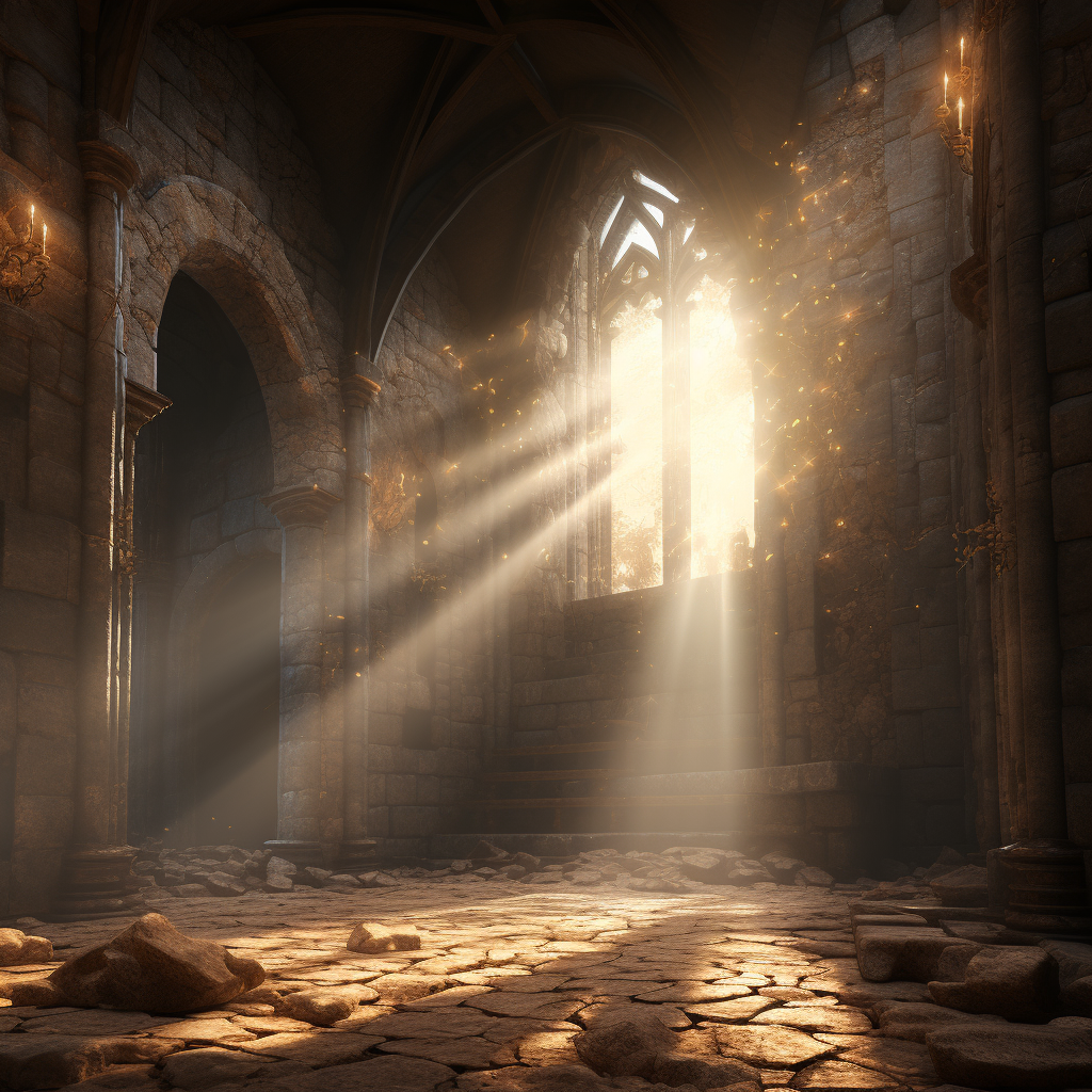 Divine light shining with realism