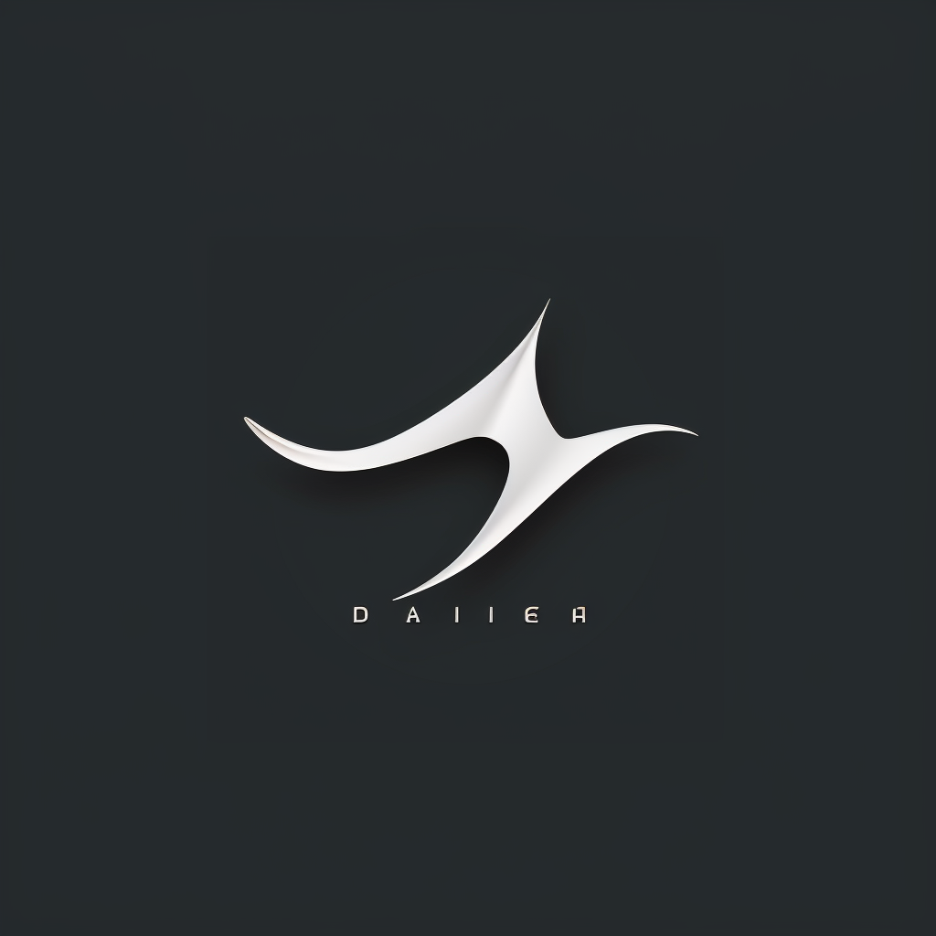 Diving logo with seamless blend of manta ray wings