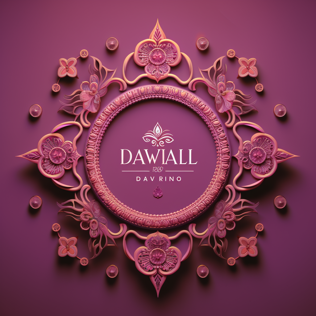 Diwali Greetings Decorative Background Image