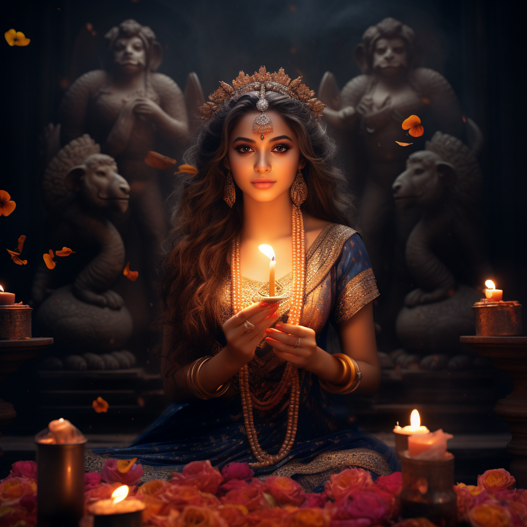 Diwali Greetings with Goddess Laxmi