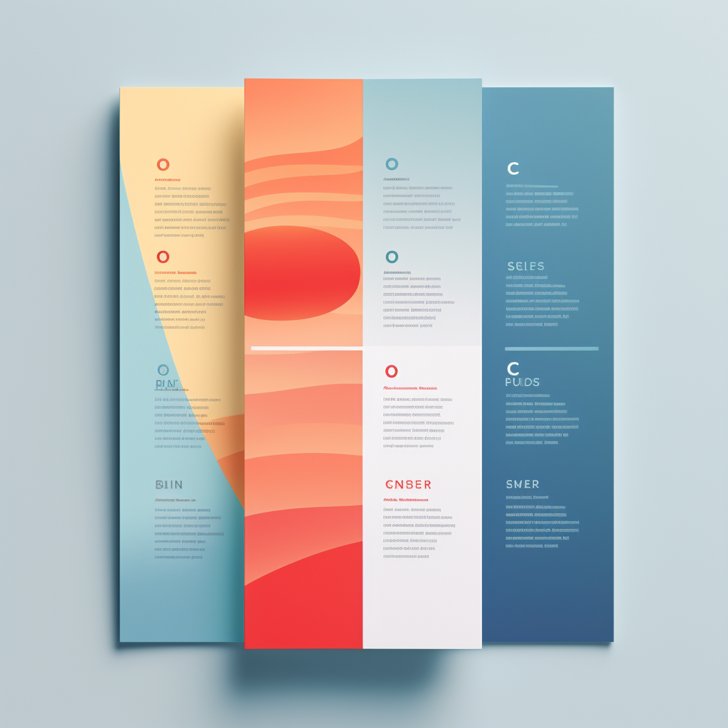 Colorful pop-up menu design inspiration