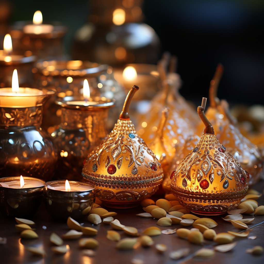 Diwali Diya Lamps Shining Bright