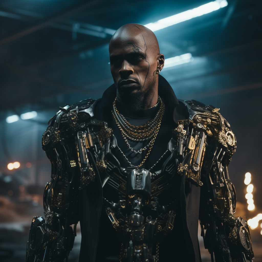 DMX merged with futuristic AI robotics