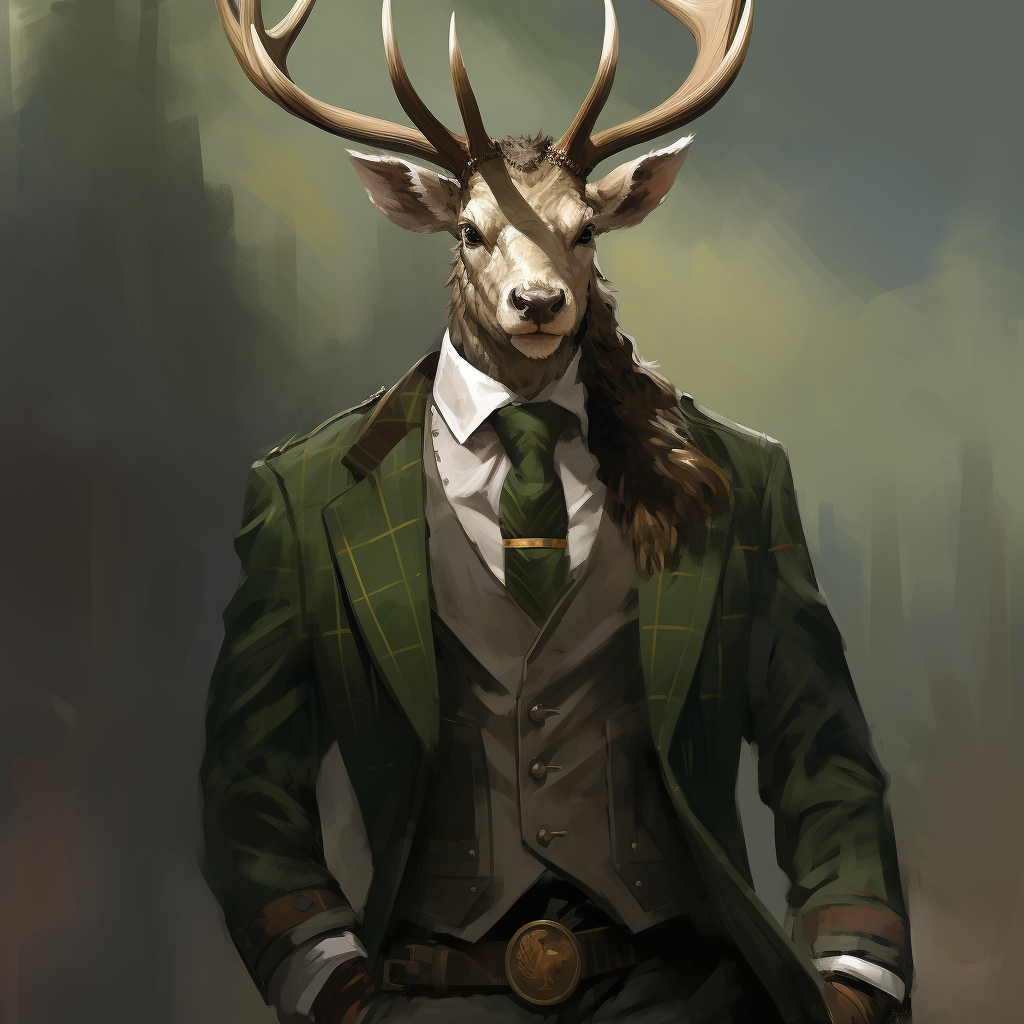 DND 5E Male Cervus Formal Kilt Picture