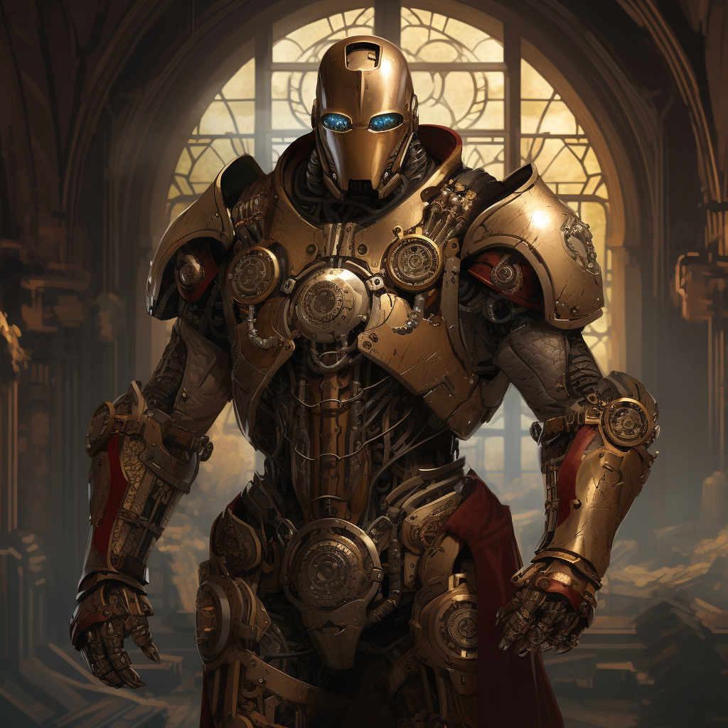 D&D Ironman Armor Steampunk Illustration