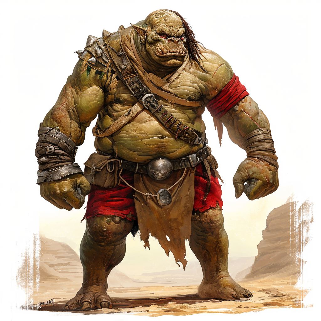 D&D Ogre in Desert