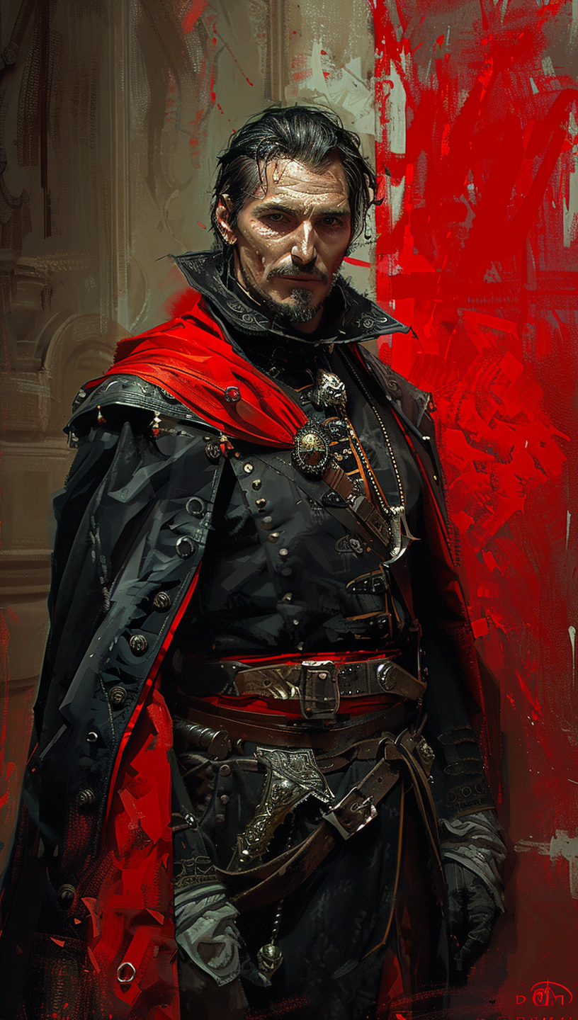 Elder Vampire Strahd Elegant Character