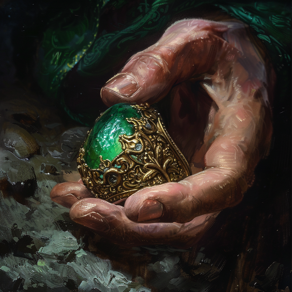 Wonderous ring painting DND style