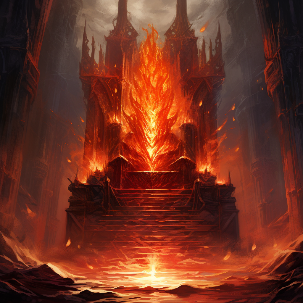 Illustration of the Throne of Flames