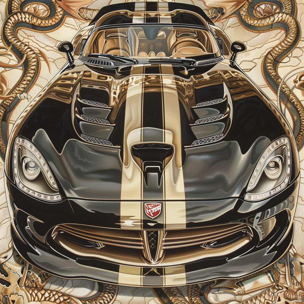 Dodge Viper Car J.C.Leyendecker