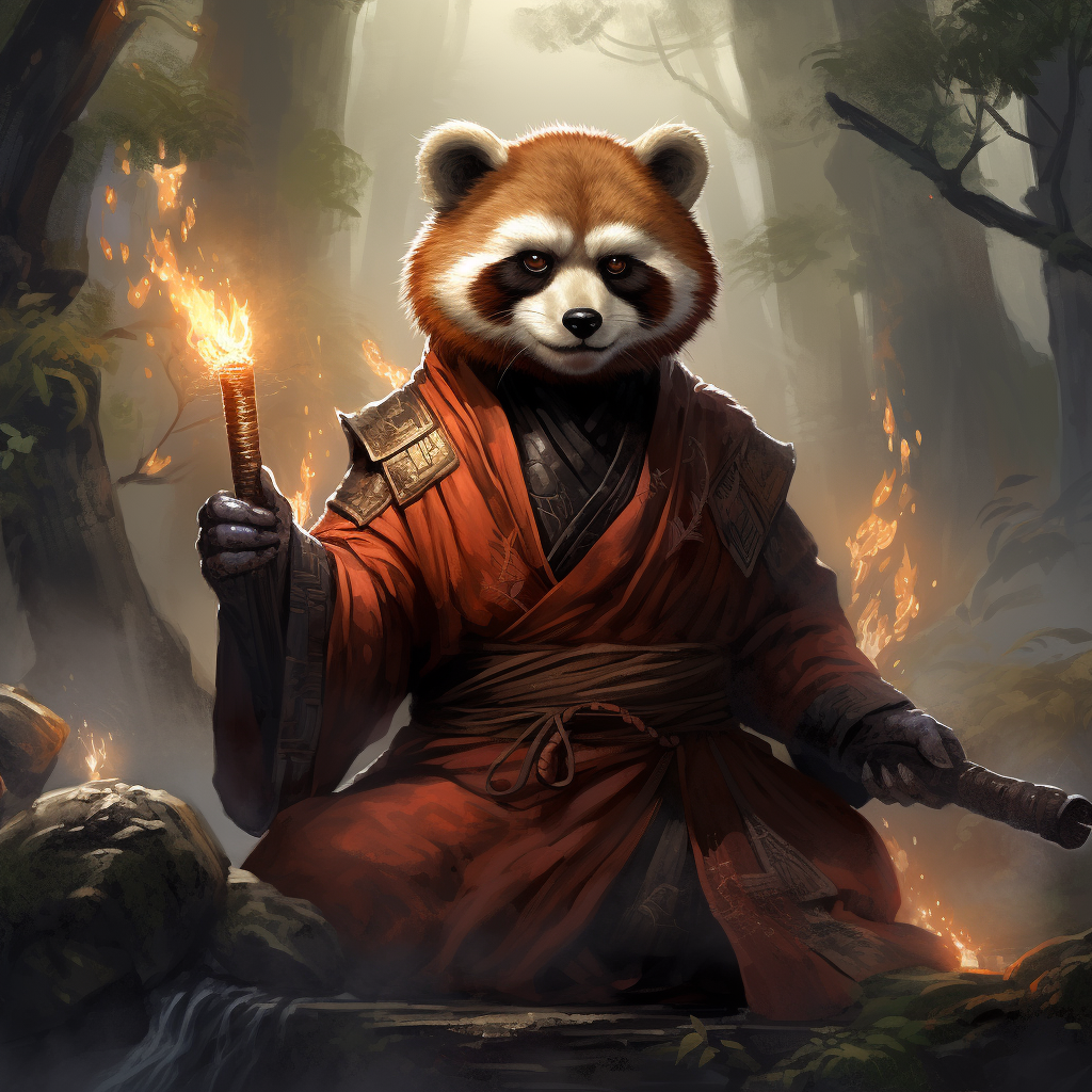 Red panda druid monk seeking revenge