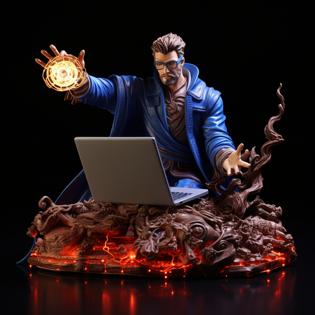 Doctor Strange Teacher with Laptop - Marvel Movie