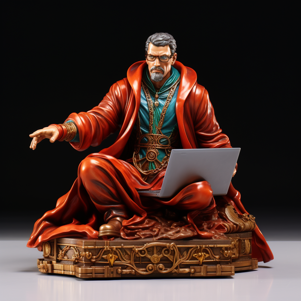 Doctor Strange Teacher with Laptop