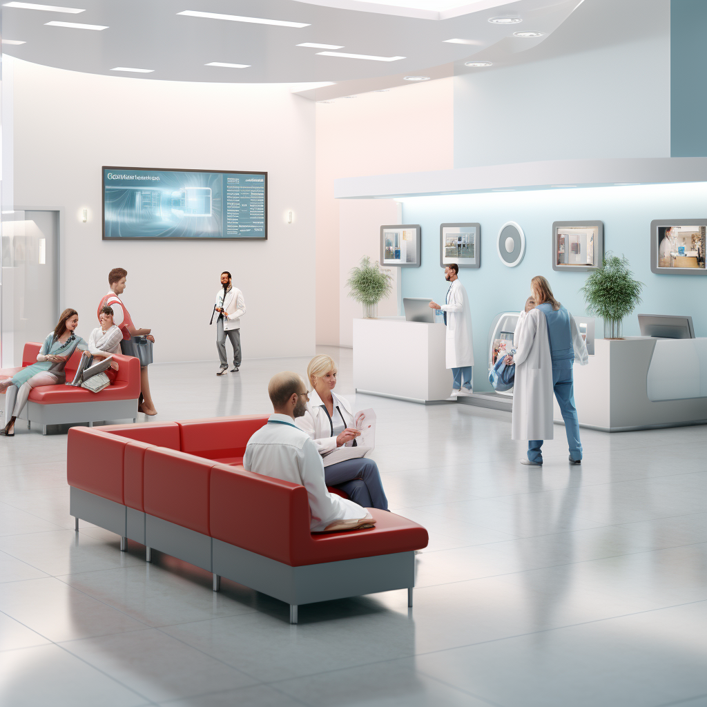 Modern ergonomic doctor's waiting room