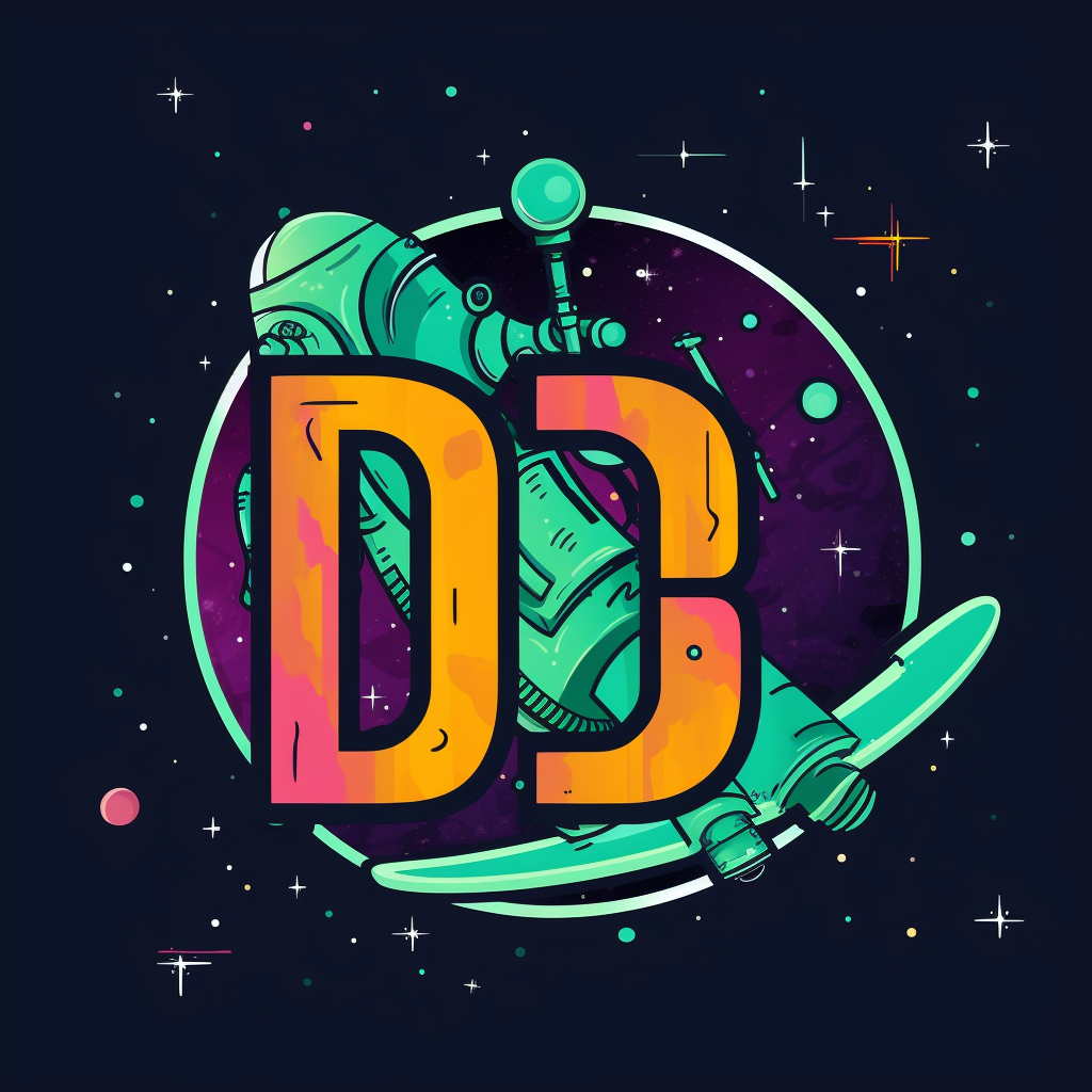 Doctor logo on outer space background