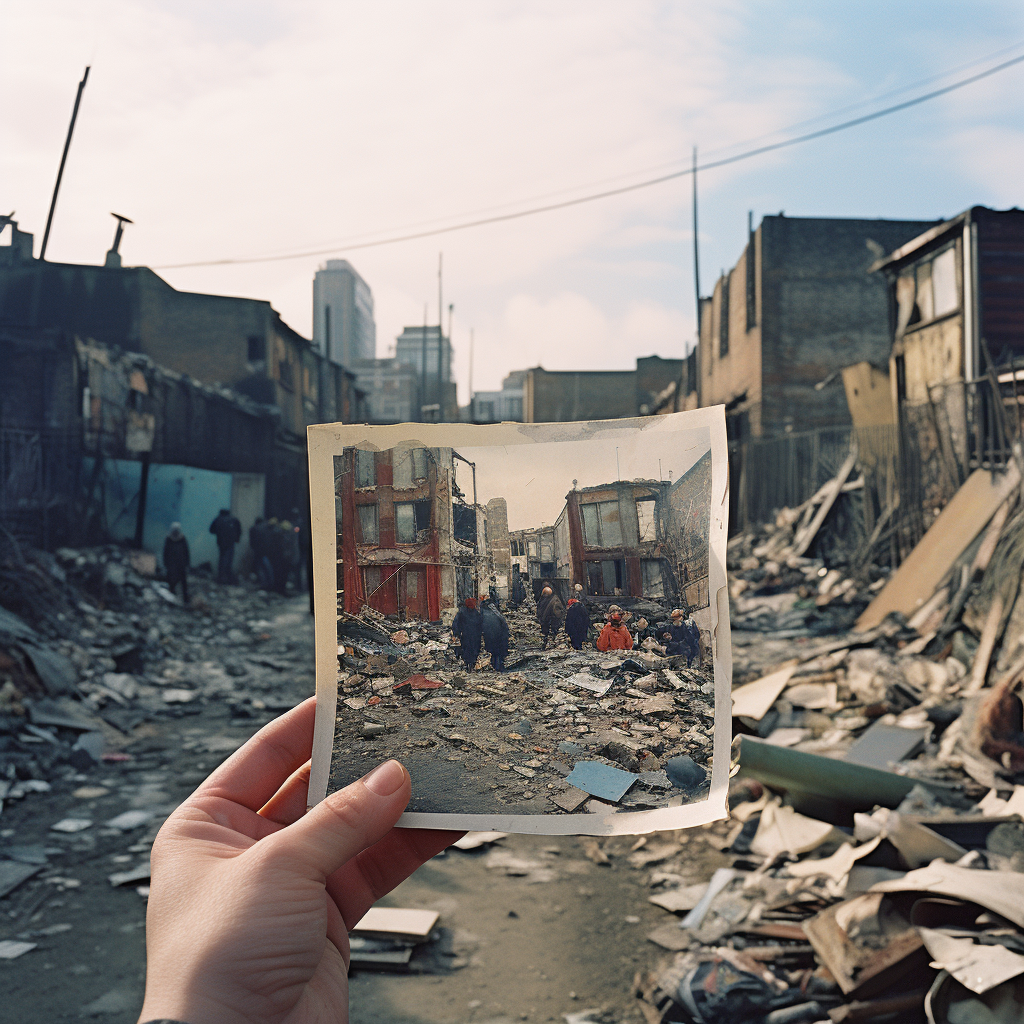 Documentary Polaroids of Future London Slums