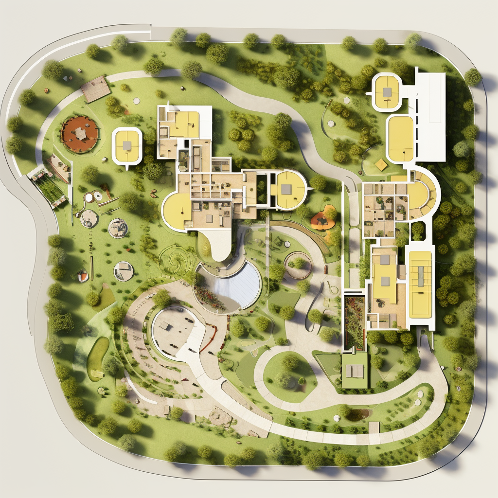 Dog park floor plan design