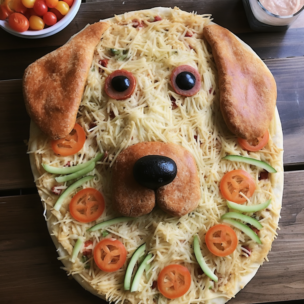 Dog Shaped Pizza Picture