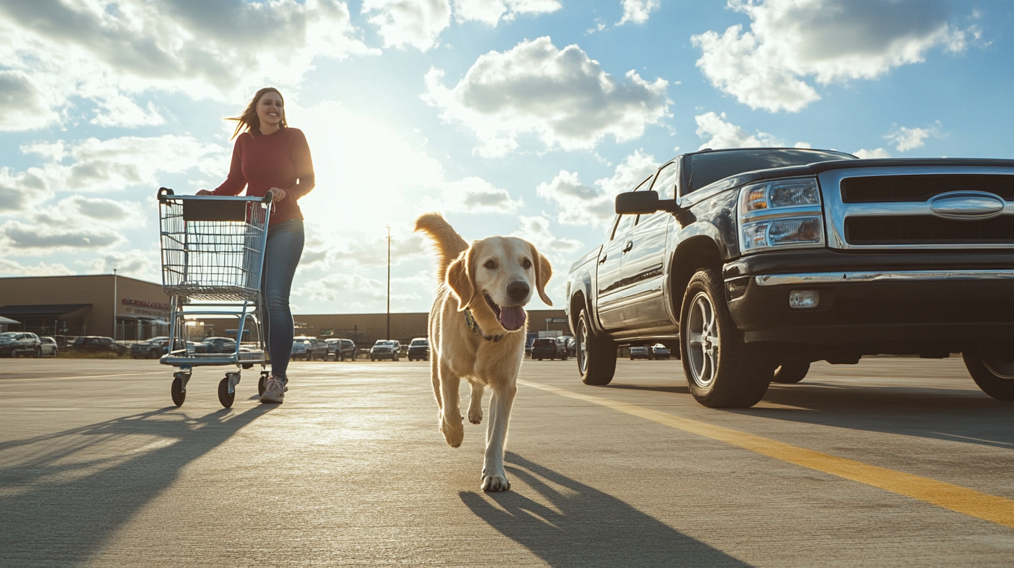 Dog in Tractor Supply Store