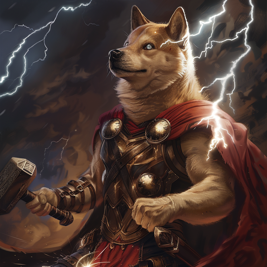 Doge Thor Viking God Hammer