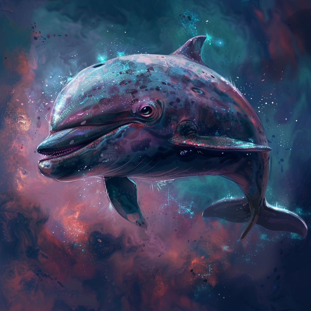 Dolphin with Martian Face