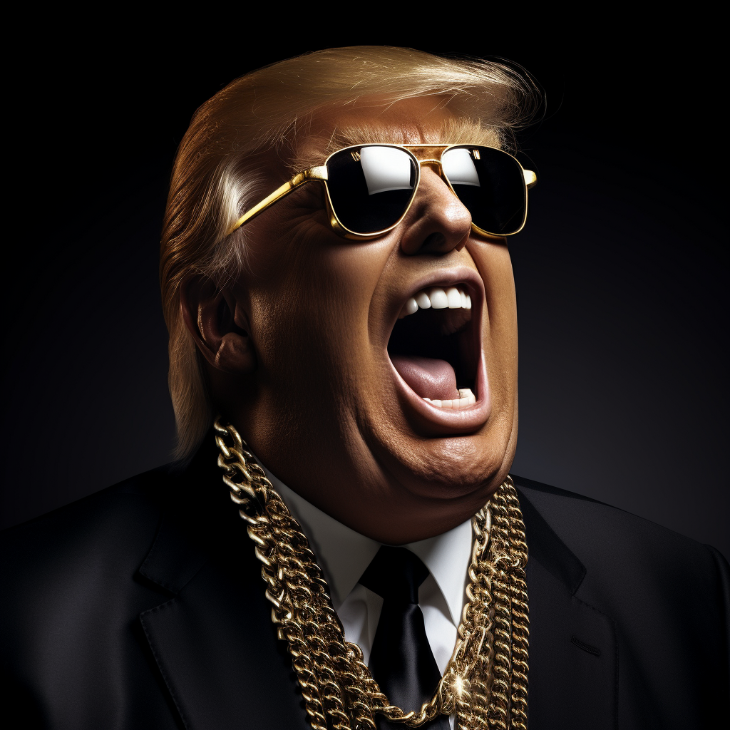 Donald Trump flaunts rapper bling!