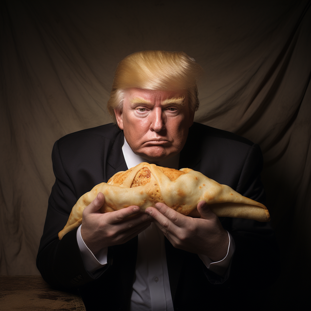 Donald Trump as an empanada