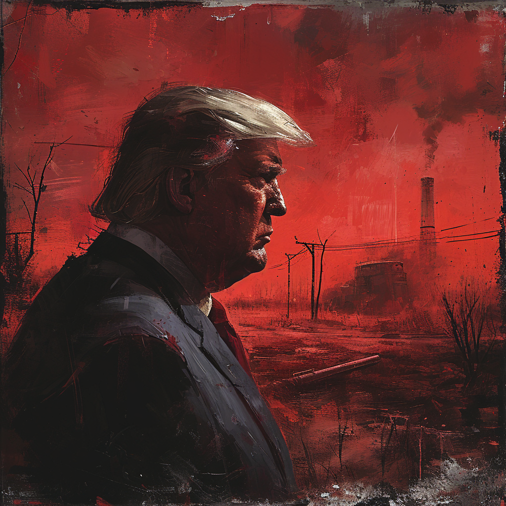 Donald Trump fighting Bloodsucker in Stalker Shadow of Chernobyl