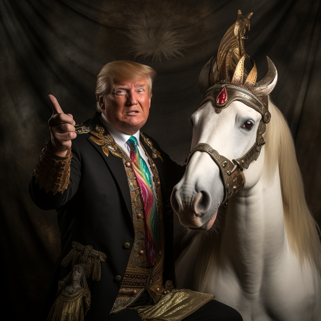 Donald Trump Unicorn Mask Aborigine