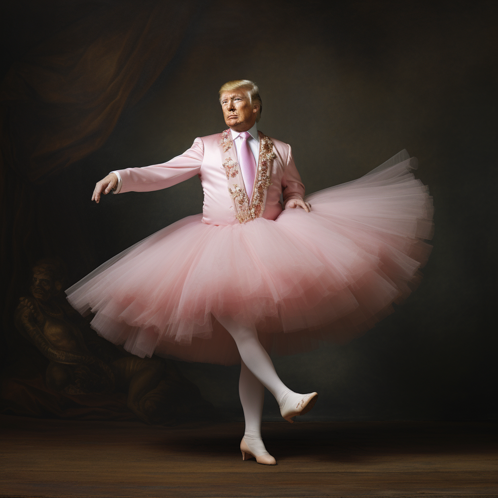 Image of Donald Trump as a Ballerina