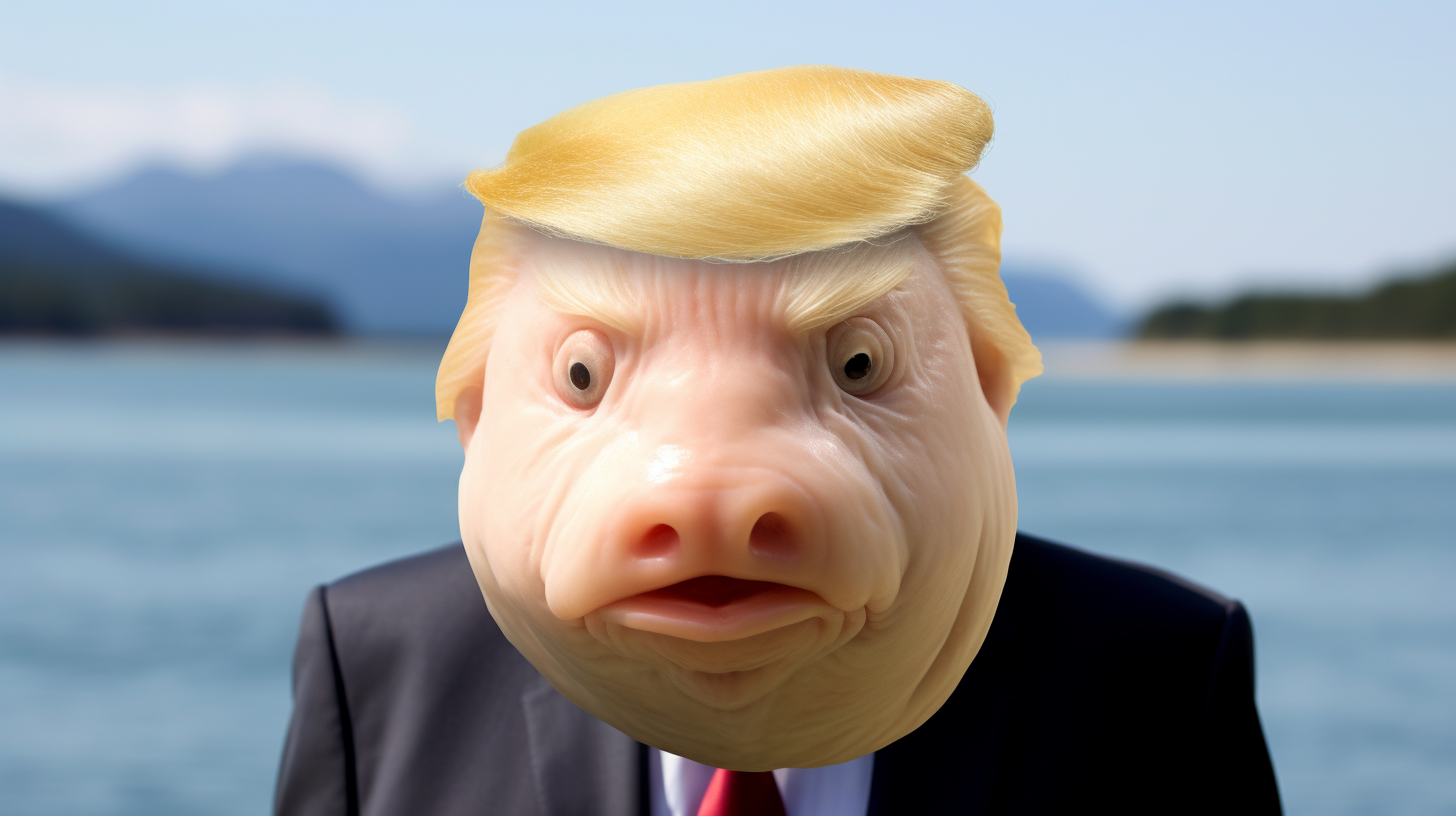 Blobfish resembling Donald Trump's face