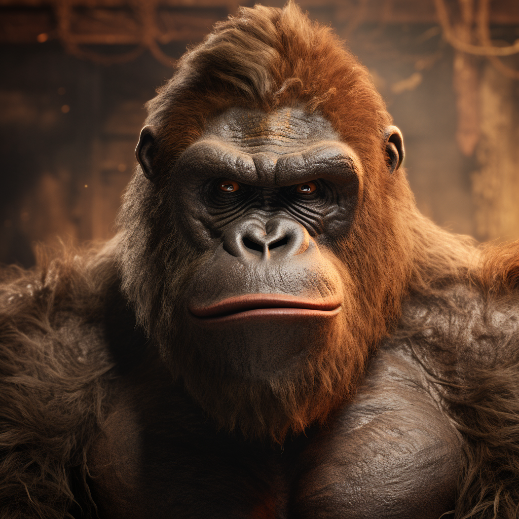 Donkey Kong portrait in 4K