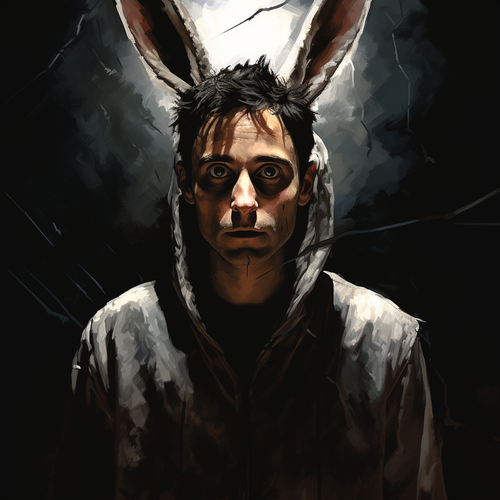 Enigmatic portrait of Donnie Darko