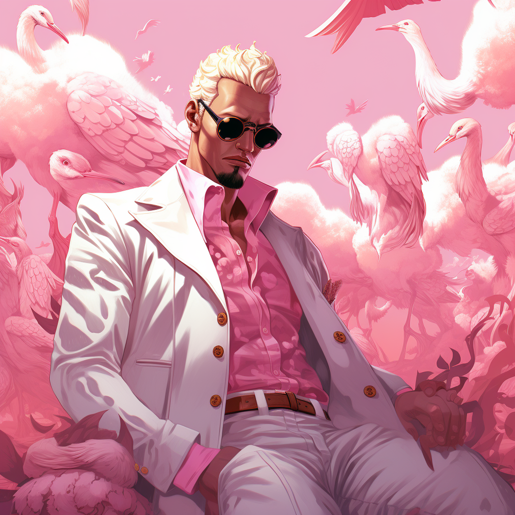 Donquixote Doflamingo, the notorious pirate captain.