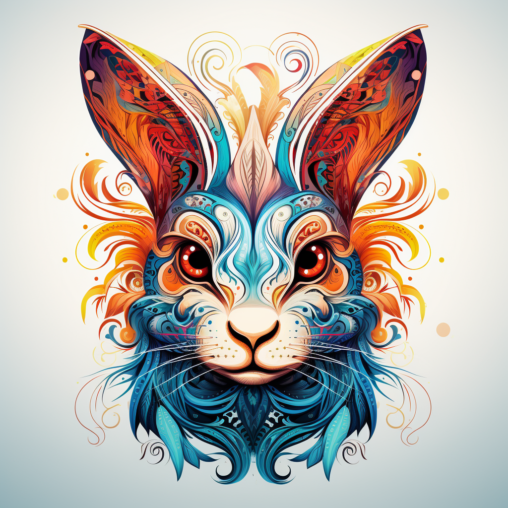 Doodle Rabbit Illustration